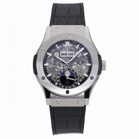 hublot classic fusion aerofusion moonphase titanium price